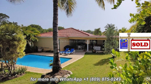 photos for S O L D -  SOSUA: 2-BEDROOM VILLA PLUS GUEST STUDIO IN BEST RESIDENTIAL COMPLEX