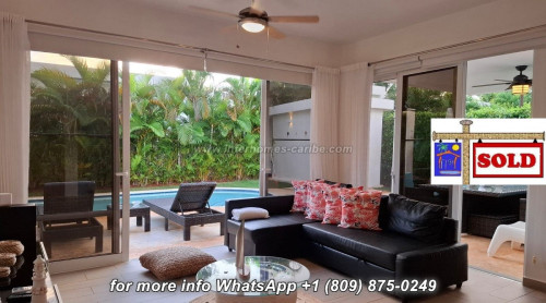 thumbnail for S O L D - SOSUA: CHARMING 2-BEDROOM VILLA, LOVINGLY FURNISHED WITH LOTS OF LOVE