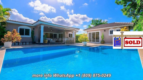 thumbnail for S O L D - SOSUA: 4-BEDROOM VILLA WITH A SPACIOUSLY DESIGNED TERRACE AREA FOR A SPECIAL LIVING EXPERIENCE