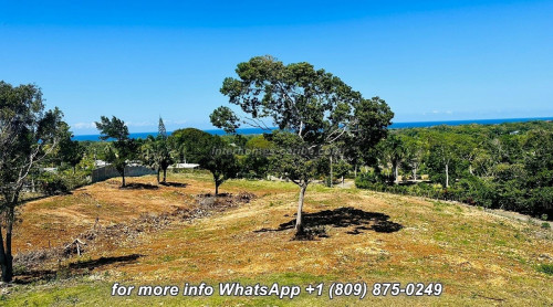 photos for SOSUA: LOT WITH 2,300 M² (0.568 acre) AND FANTASTIC PANORAMIC SEA VIEWS